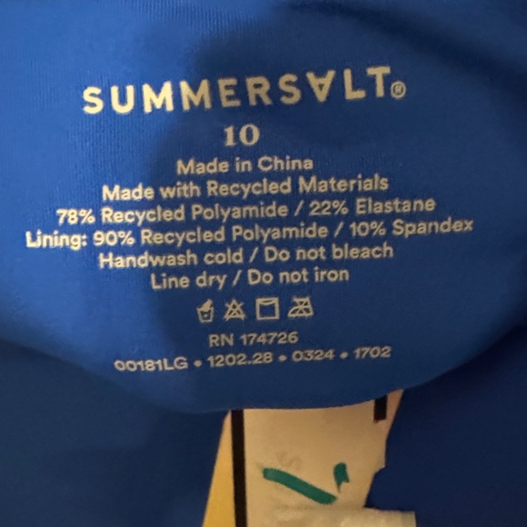 Vibrant Blue Sleeveless Bodysuit - Picture 4 of 4